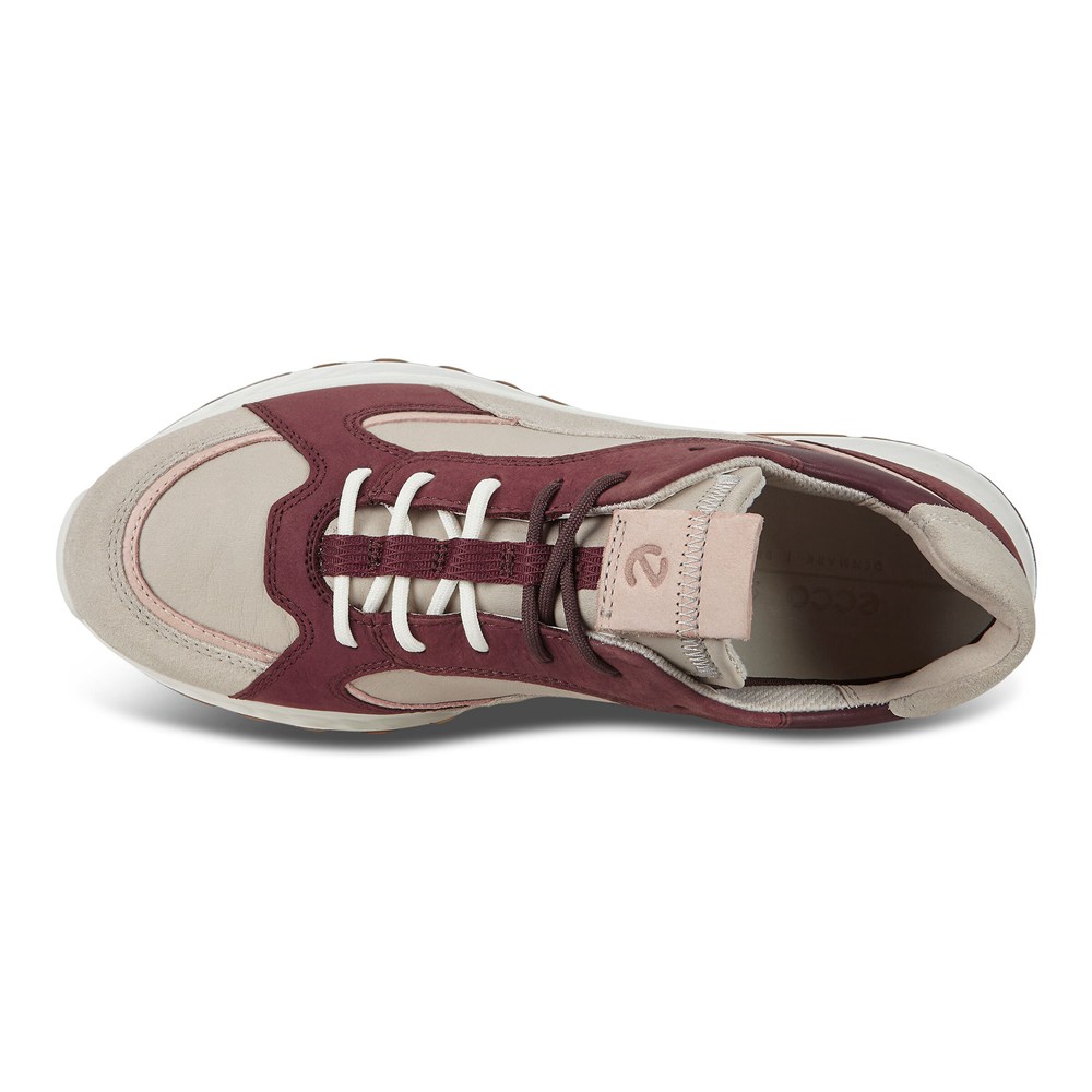 Tenis Mujer - ECCO St.1 - Beige/Rojos - DEM452610